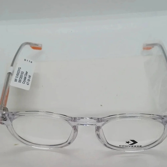 NWT YOUTH CONVERSE EYEGLASS FRAMES CV5023YG crystal clear - Picture 3 of 5